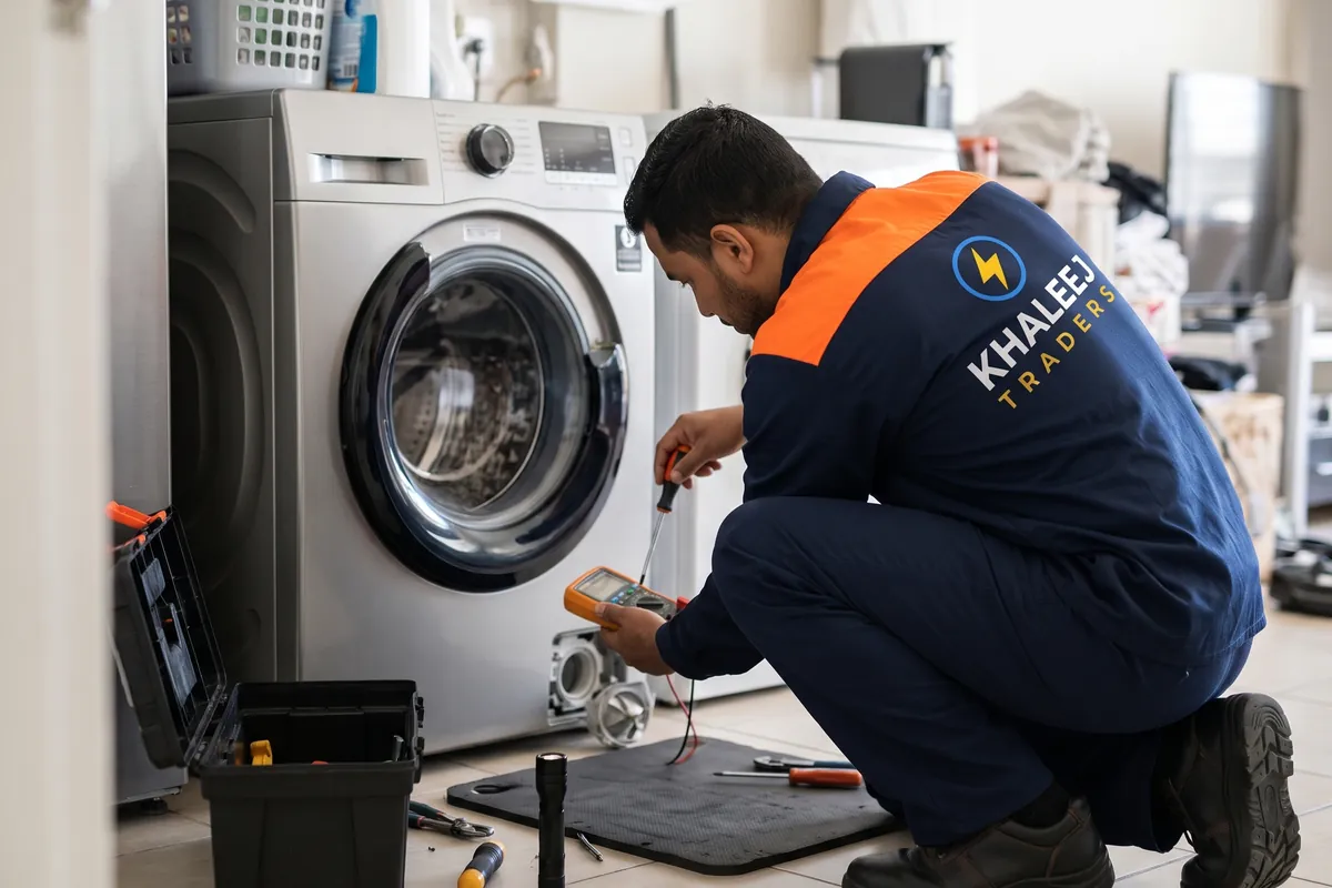 Washing machine repair with a multimeter